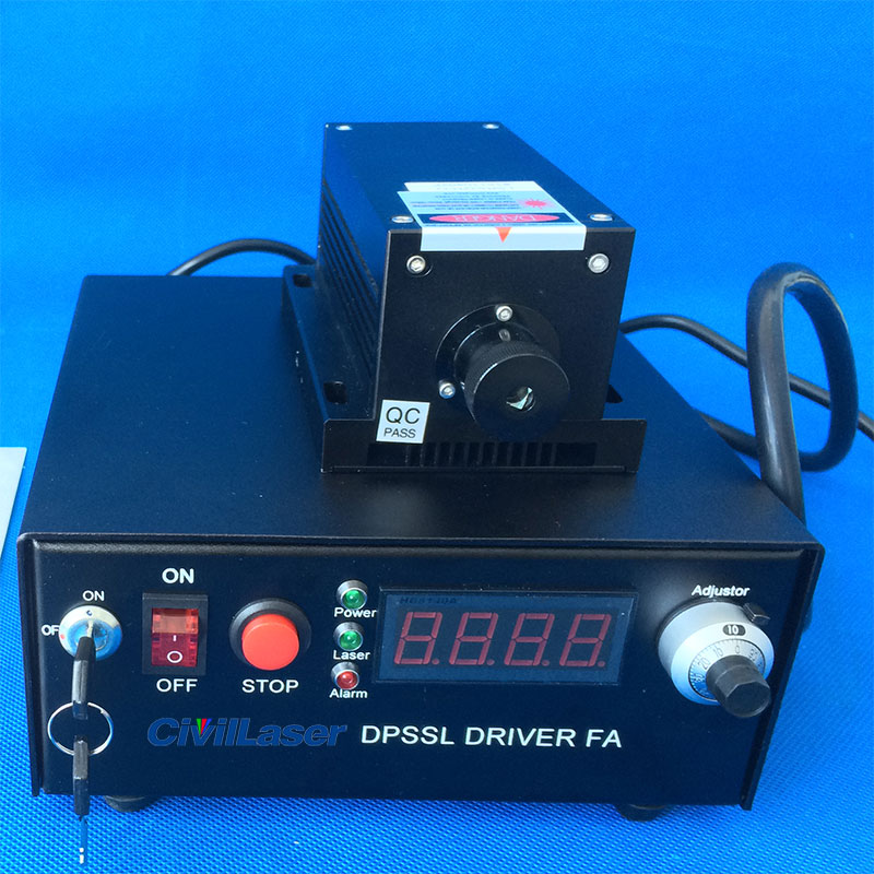 360nm 100mW 紫外 DPSS レーザー ダイオード ポンプ ラボ レーザー出力 CW/変調